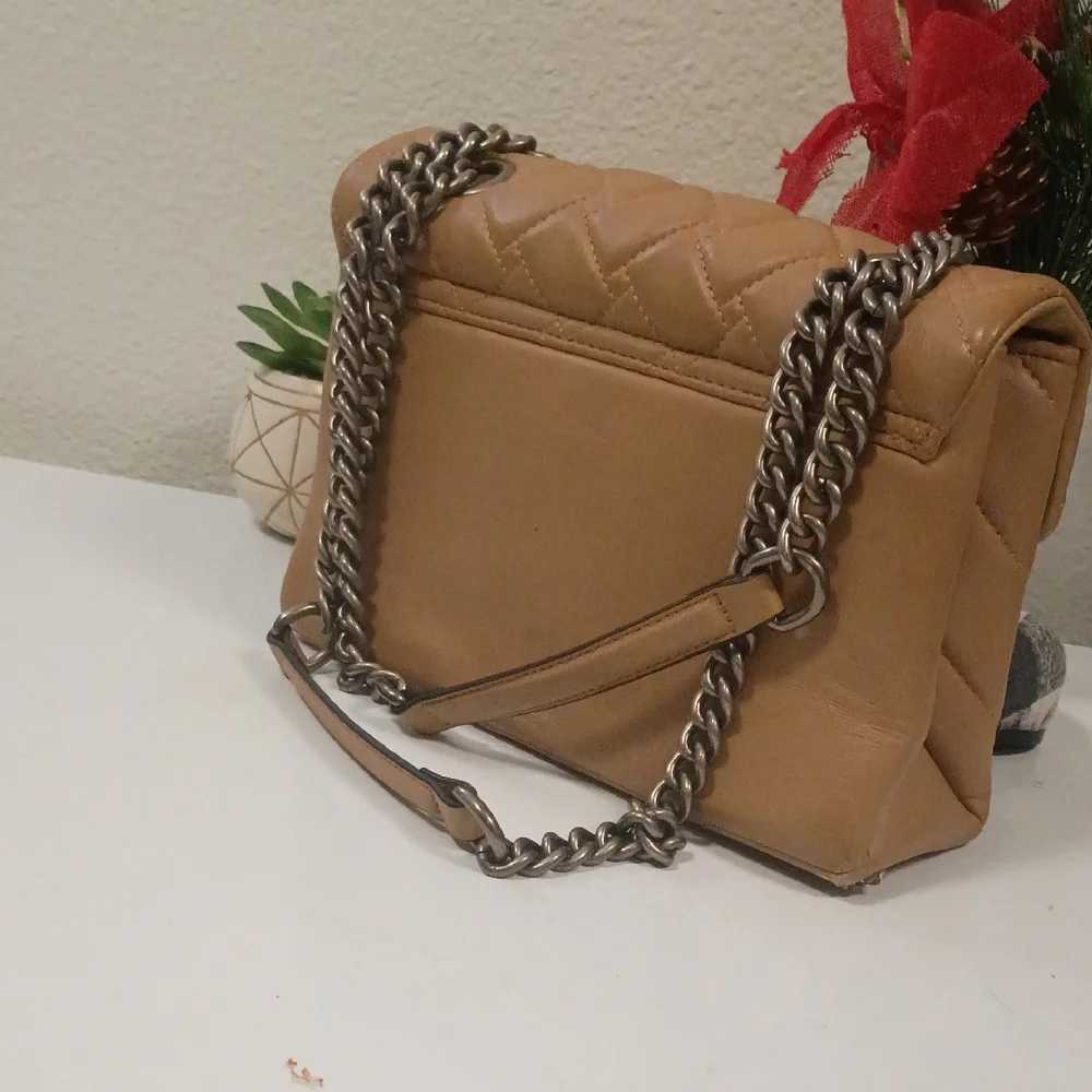 Kurt Geiger Beige Quilted Shoulder Bag - Picture 3 of 6